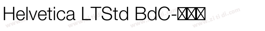 Helvetica LTStd BdC字体转换